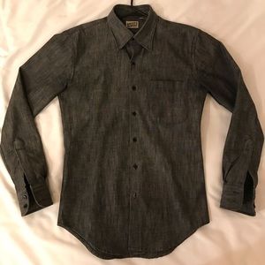 Naked and Famous Raw Denim Shirt sz S